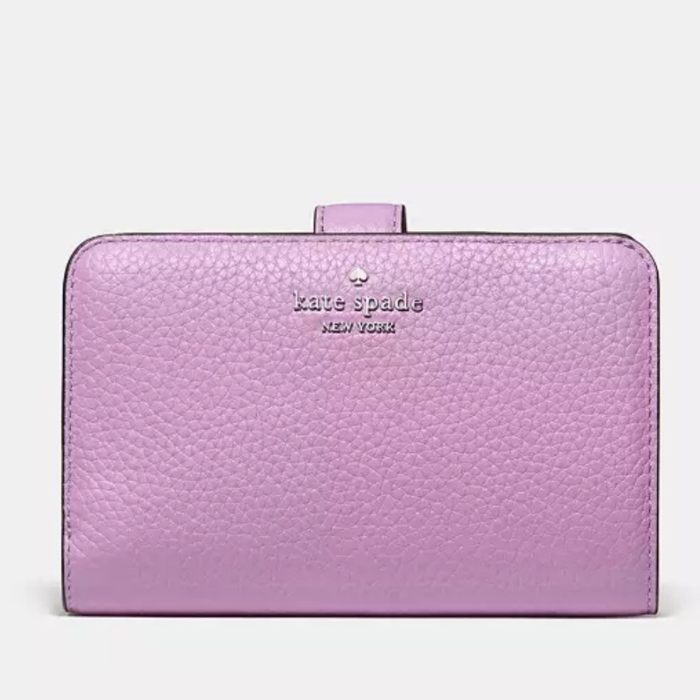 Kate Spade Lena Wisteria Medium Bifold Wallet in Lavender.
New!